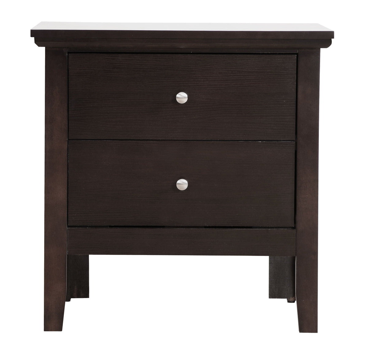 English Dovetailed Drawers Nightstand with Nickel Hardware - Multiple Colors, photo 19 of 26