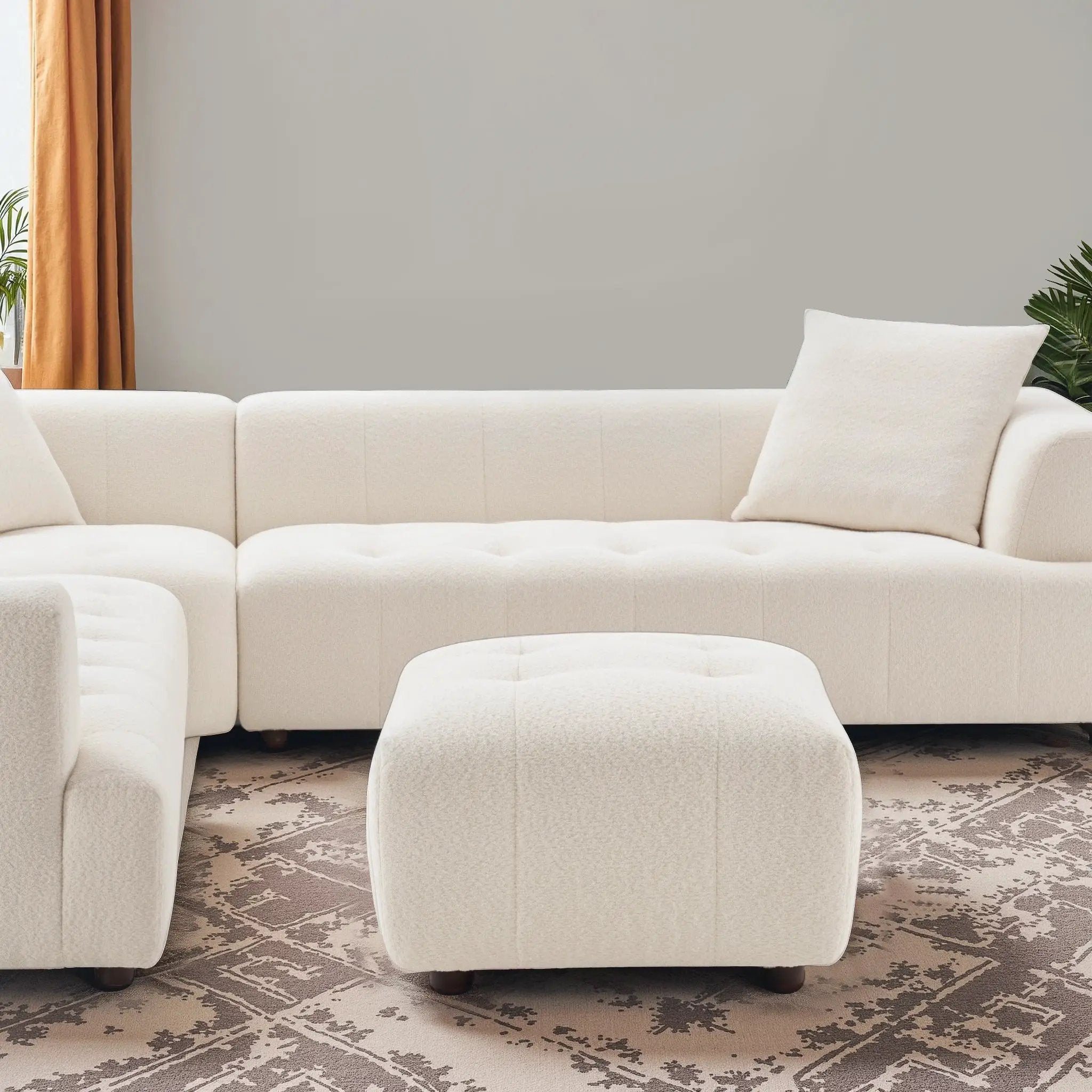 Kaynes Chic Tufted Ottoman by HouseOfZazla