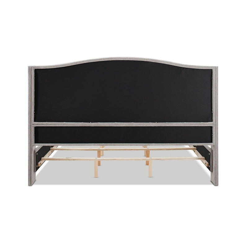Marcella - Upholstered Shelter Headboard Bed Set by HouseOfZazla