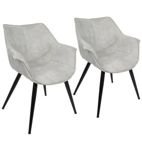 Wrangler - Industrial Chair (Set of 2) - Light Gray by Unique Piece Furniture