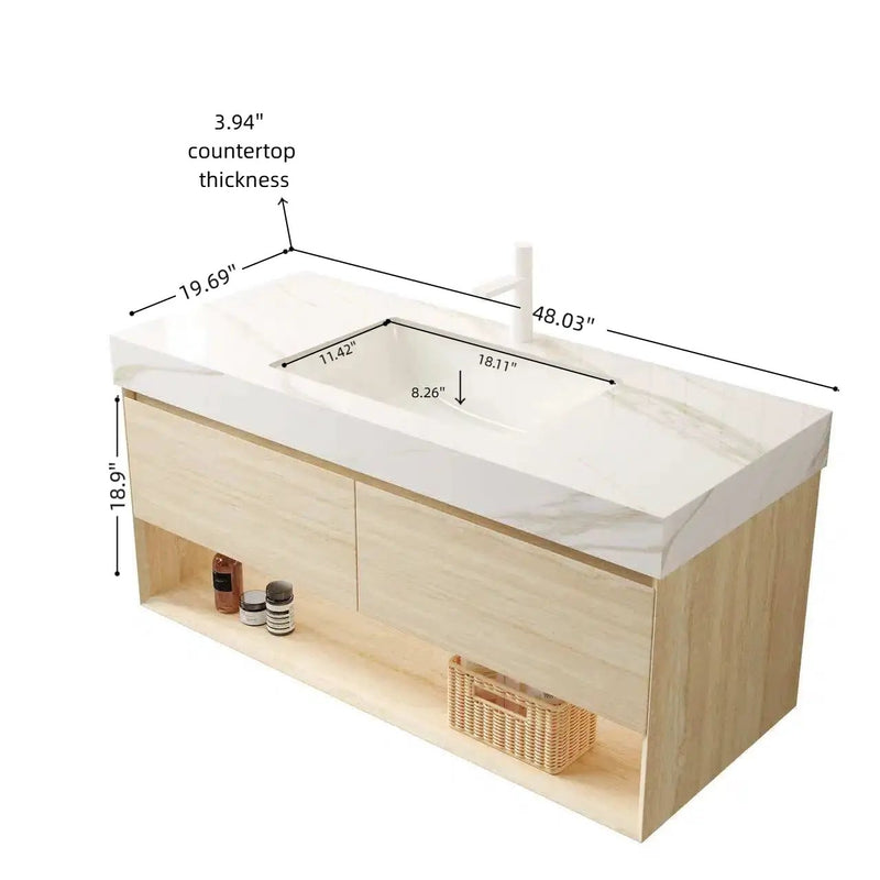 Frigga 48" Bathroom Vanity & Sink by HouseOfZazla