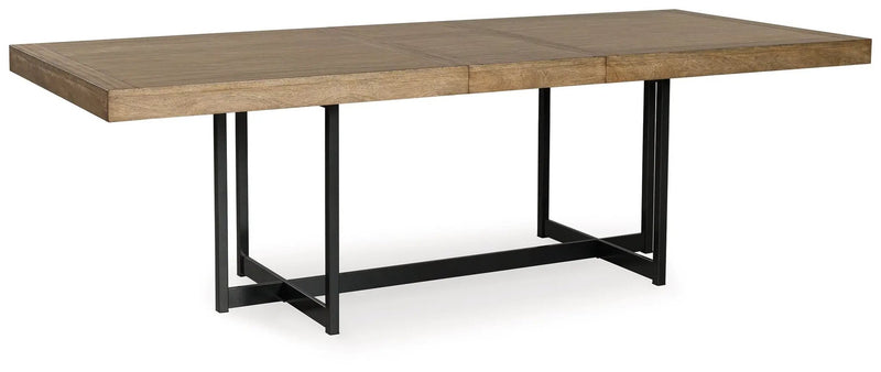 Tomtyn - Rectangular Dining Room Extension Table - Light Brown by Unique Piece Furniture