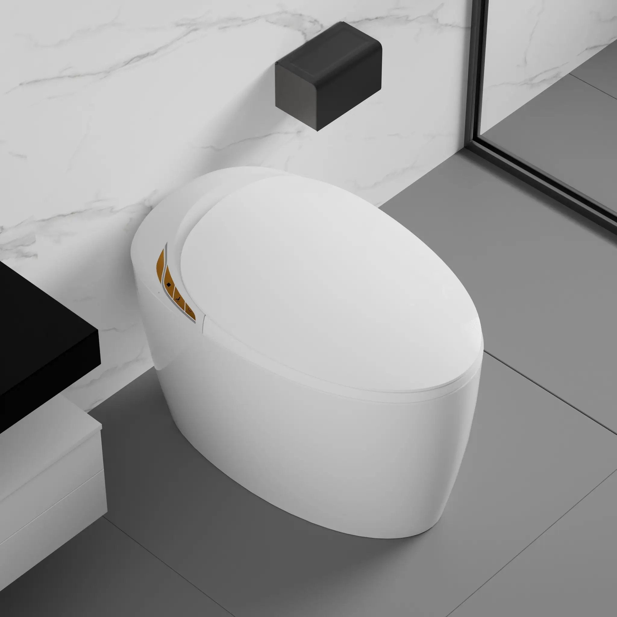 Unique Smart Toilet with Built-in Bidet by HouseOfZazla