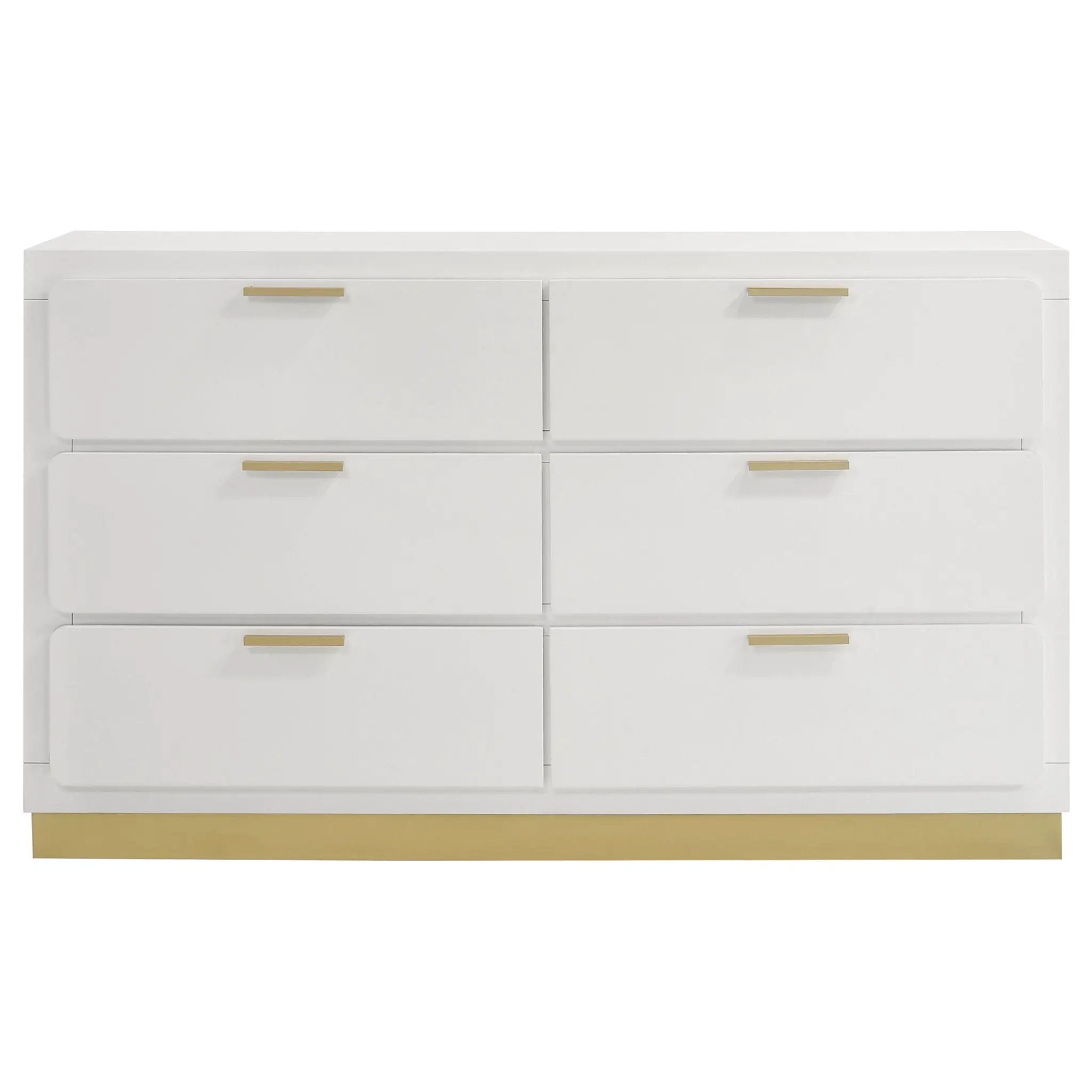 Caraway 6-drawer Dresser White by Unique Piece Furniture