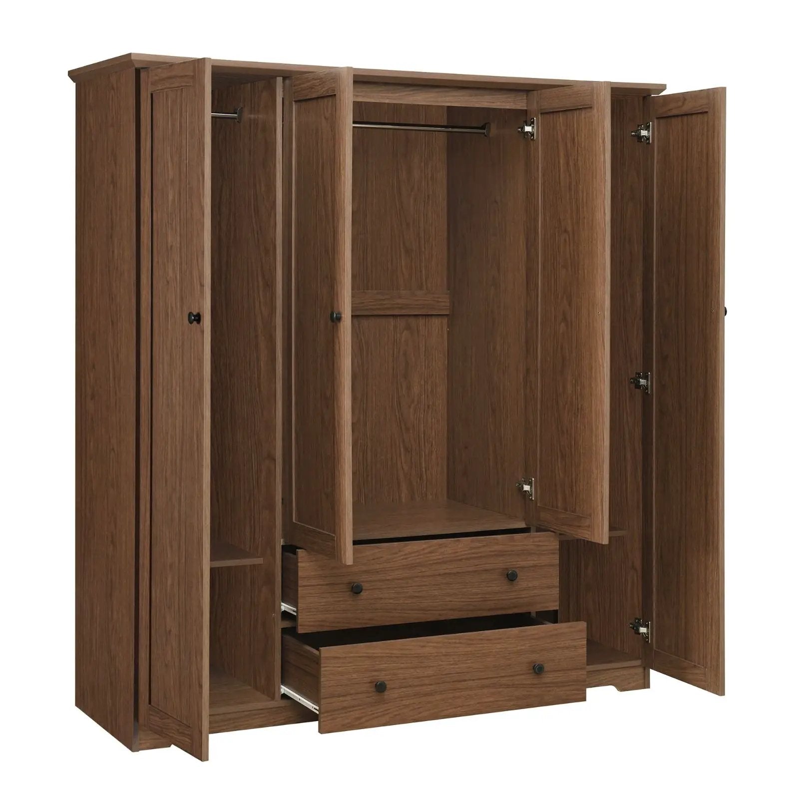 4 Door Wardrobe Armoire With 2 Drawers by HouseOfZazla