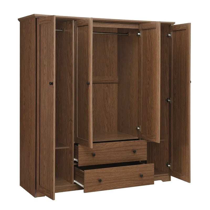 4 Door Wardrobe Armoire With 2 Drawers by HouseOfZazla