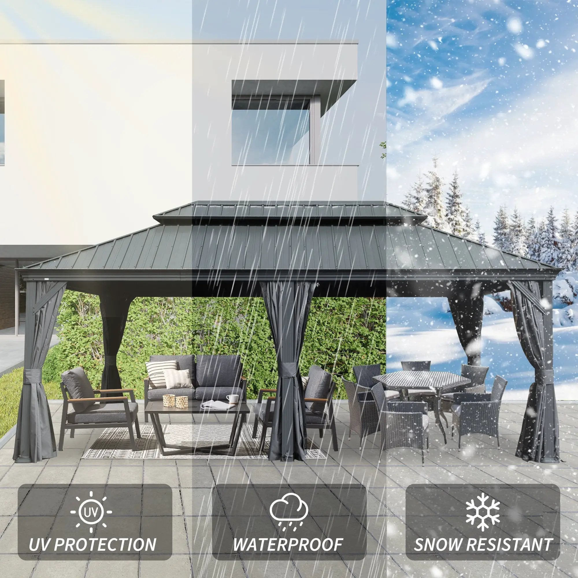 12' X 20' Hardtop Gazebo by HouseOfZazla