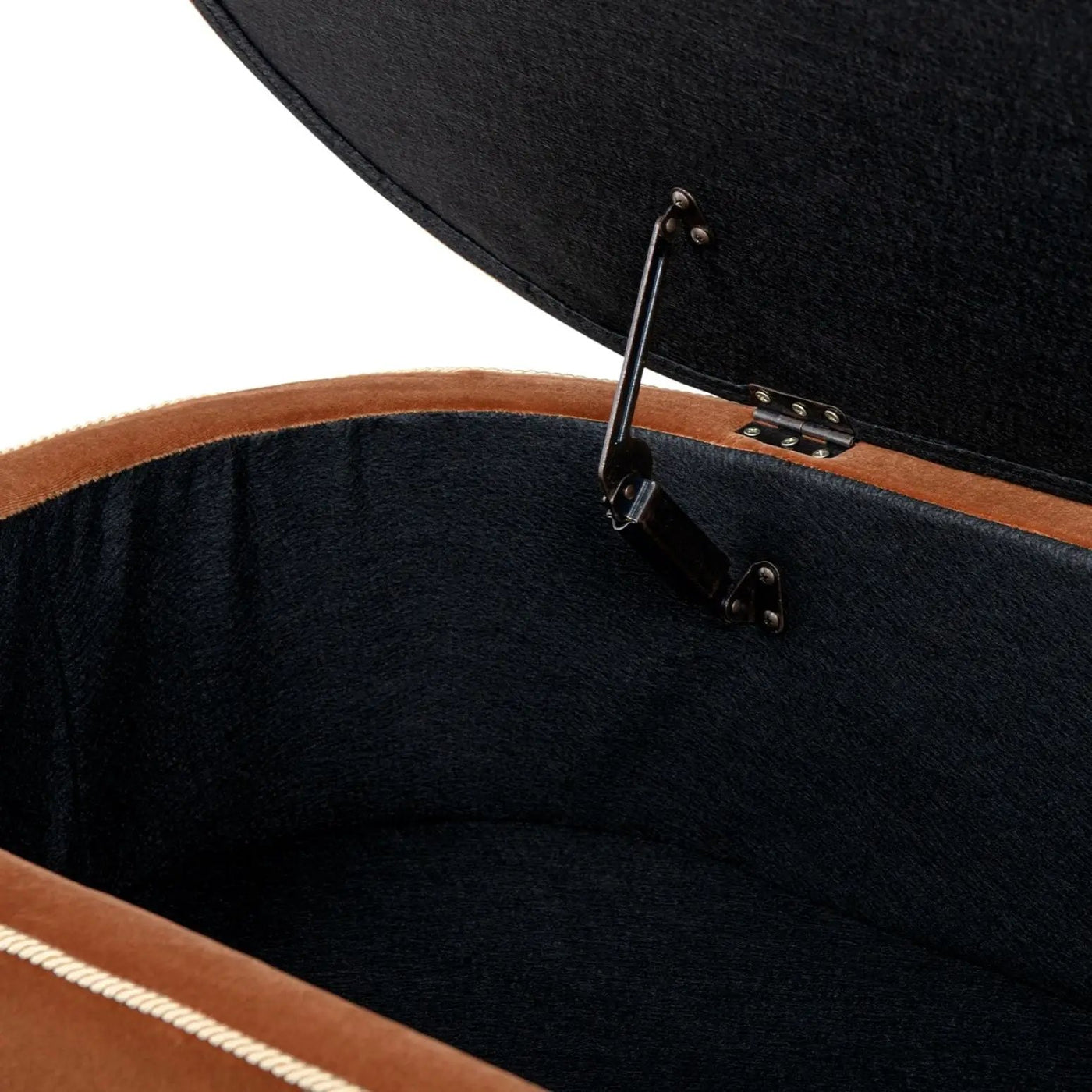 Melinda - Oval Tufted Bullion Fringe Storage Bench by HouseOfZazla