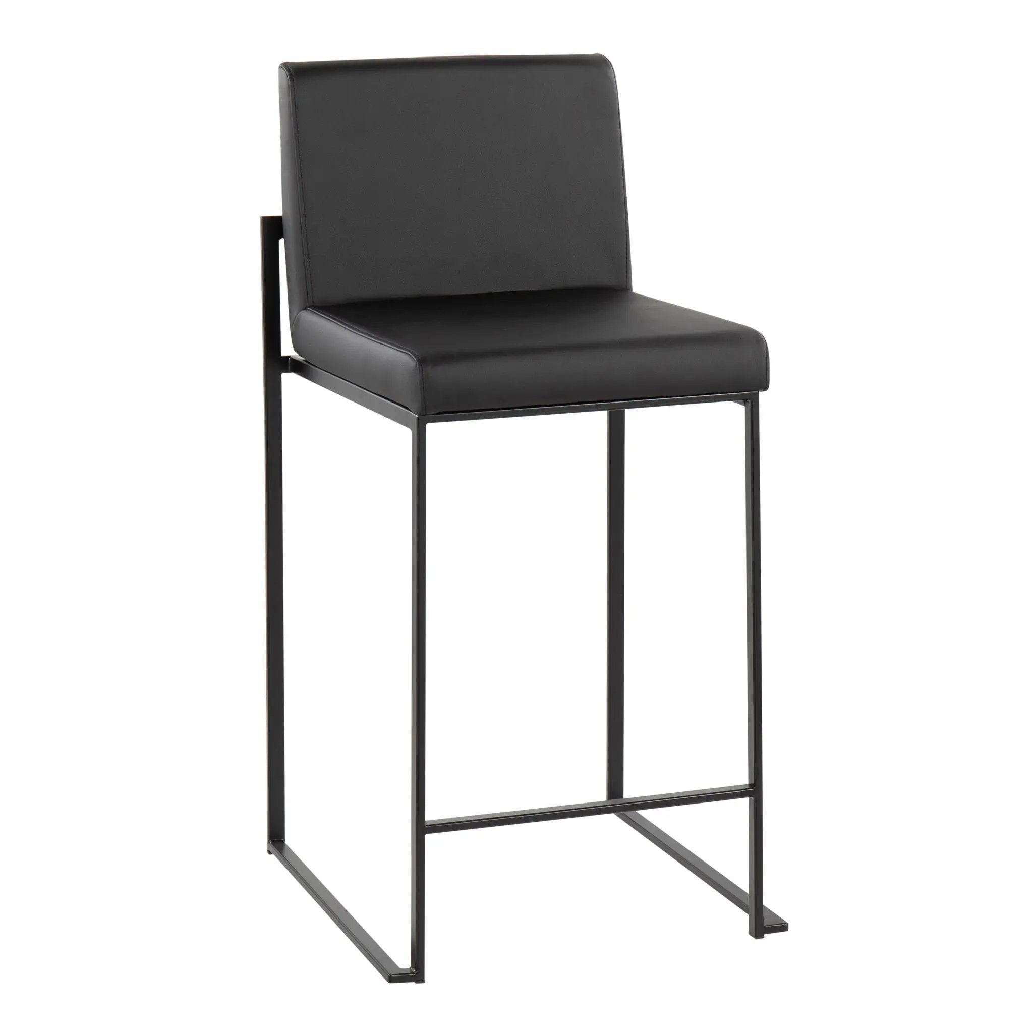 Fuji - Contemporary Modern Elegance, High Back Counter Stool by HouseOfZazla