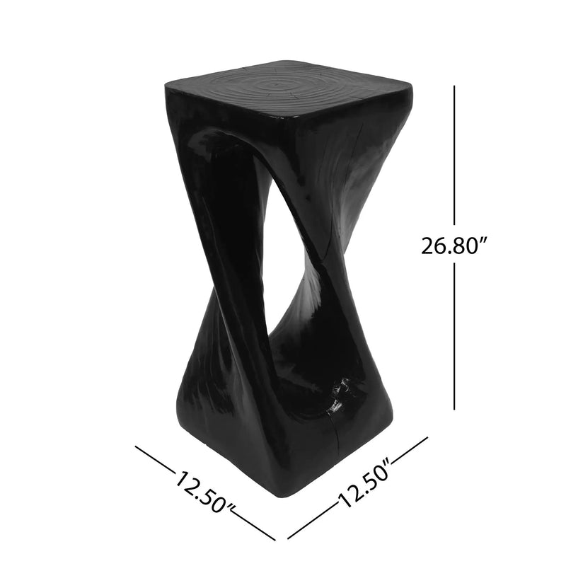 Outdoor Side Table Twist Shape End Table by BLAKHOM