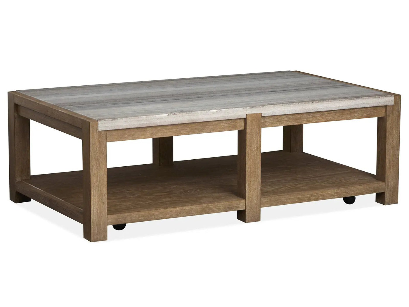 Plum Creek - Rectangular Cocktail Table With Casters by Unique Piece Furniture