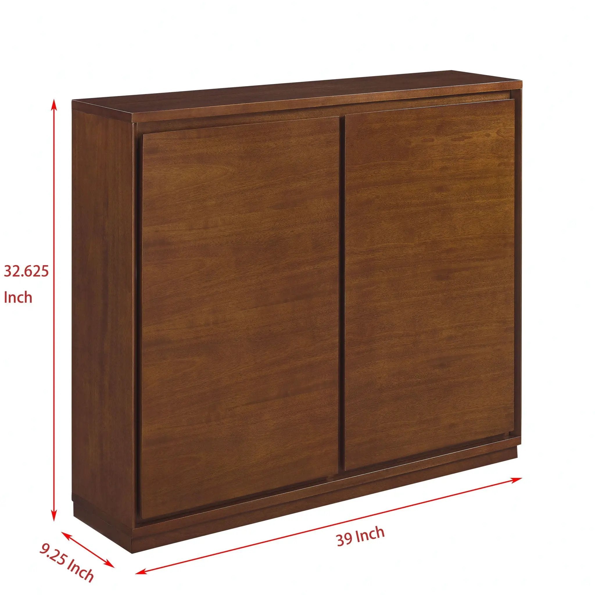 Sideboard, Buffet Cabinet With 2 Outlet Holes, Storage Cabinet For Entryway, Hallway, Living Room, Kitchen, Dining Room, Bedroom - Walnut by Unique Piece Furniture