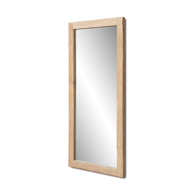 Solid Reclaimed Elm Full-Length Wall Mirror with Heritage Light Finish - 78.5", photo 5 of 10