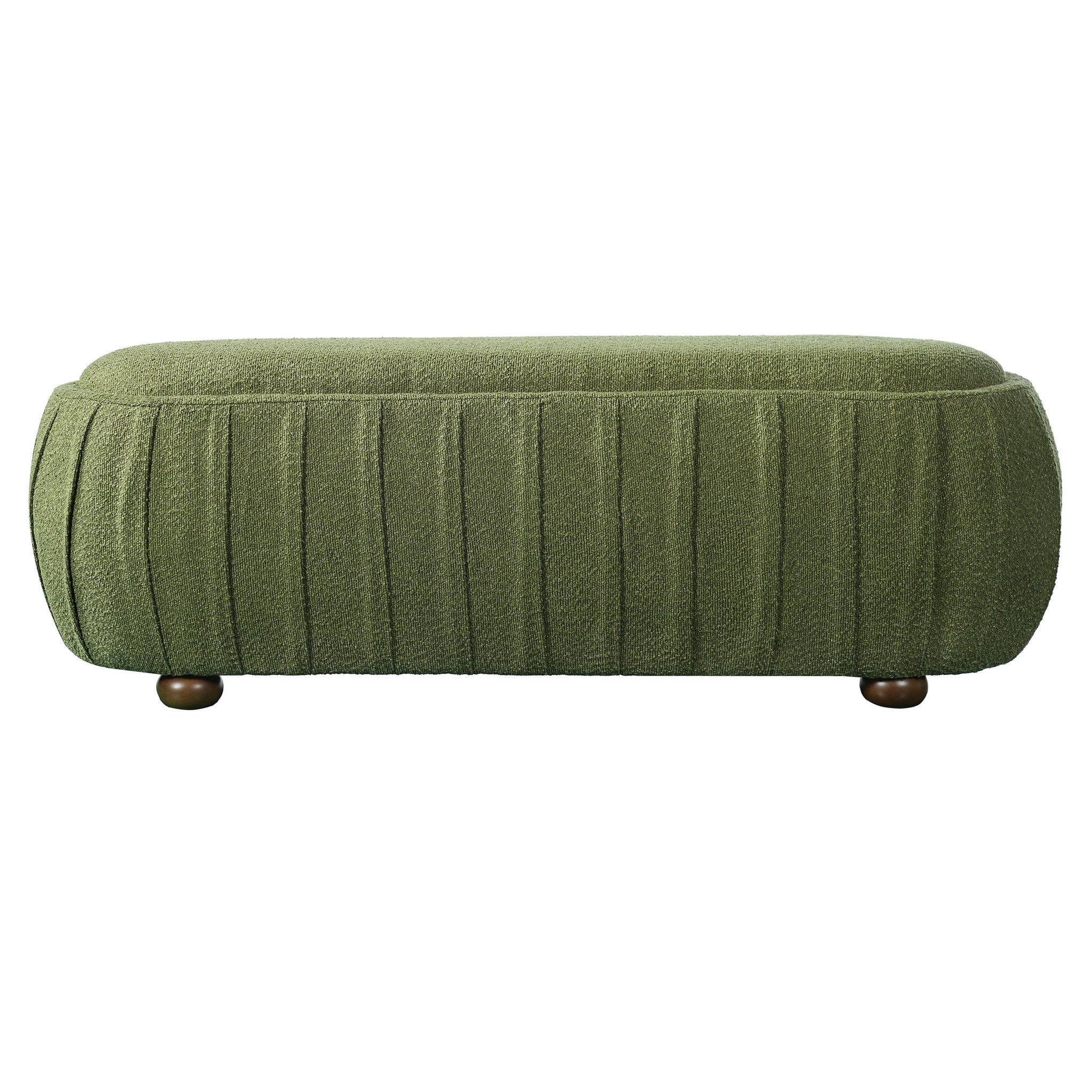 Upholstered Ottoman, Oval Shape by HouseOfZazla