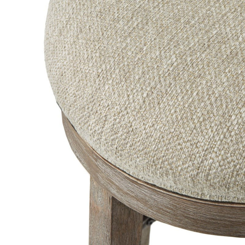 Swivel Counter Stool with 360-Degree Swivel Seat - Cream / Reclaimed Gray, photo 5 of 6