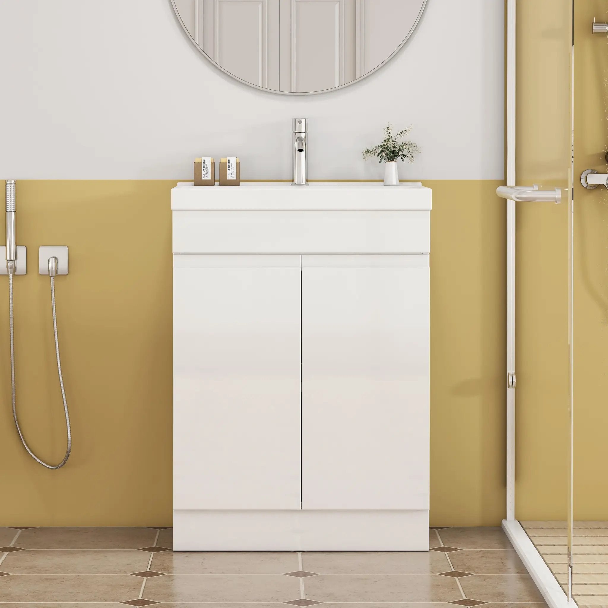24-Inch Bathroom Vanity With Sink Combo by HouseOfZazla