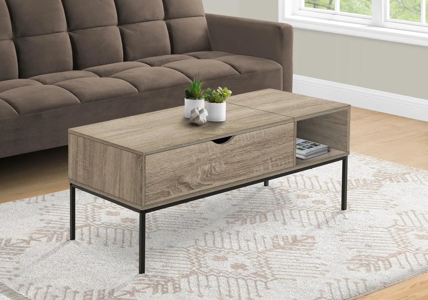 8th Street Rectangular Lift-Top Coffee Table by HouseOfZazla