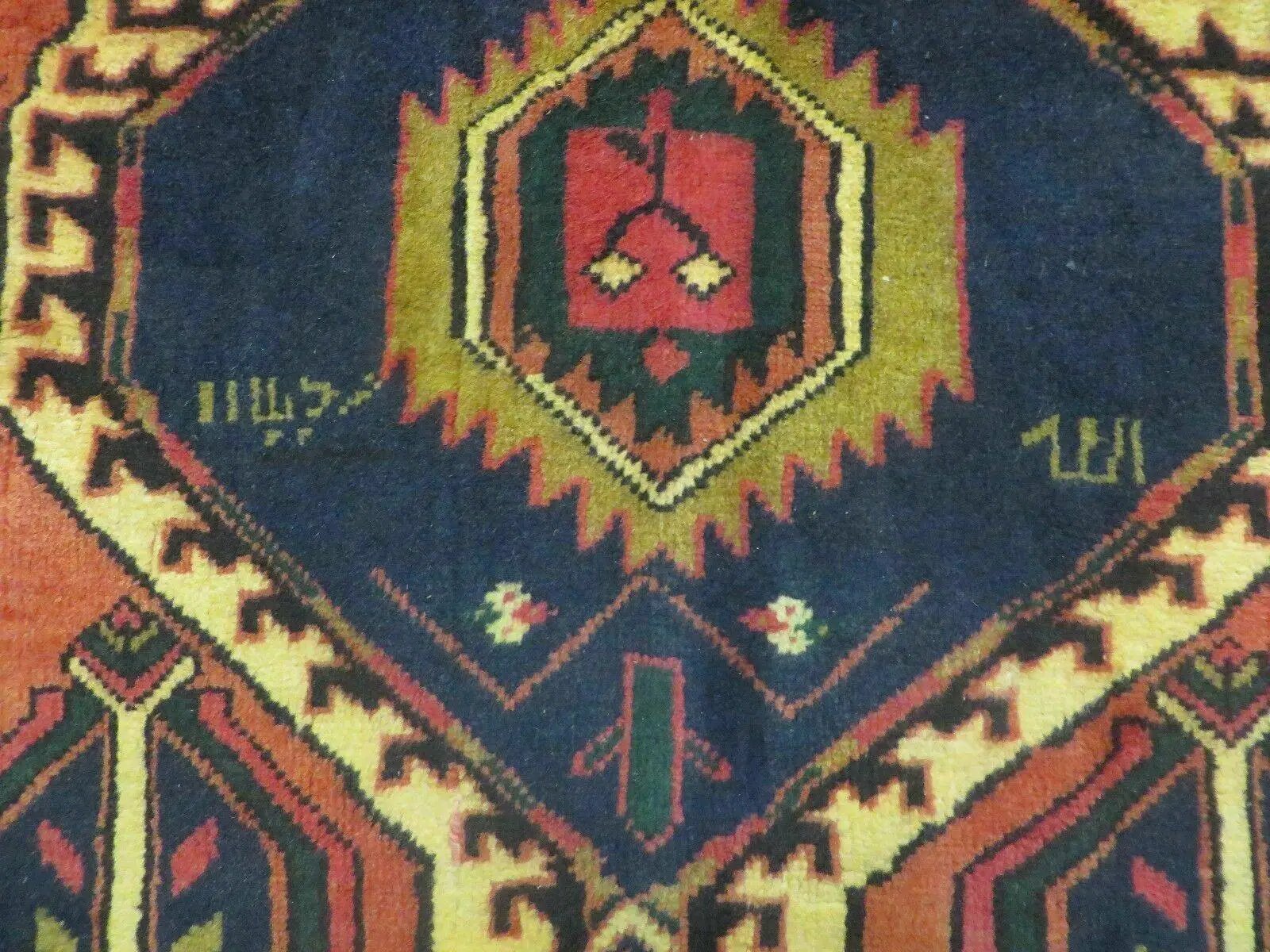 3' 4"X 7' Antique Handmade Turkish Wool Rug Organic #101 by Jewel Rugs