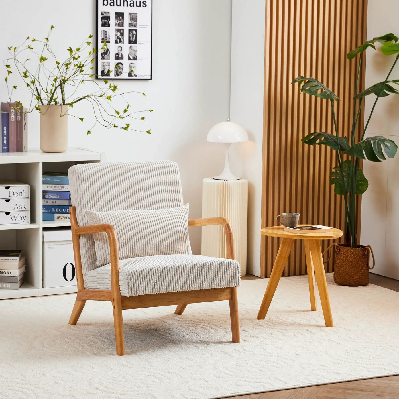 Accent Arm Chair With Pillow Upholstered by HouseOfZazla