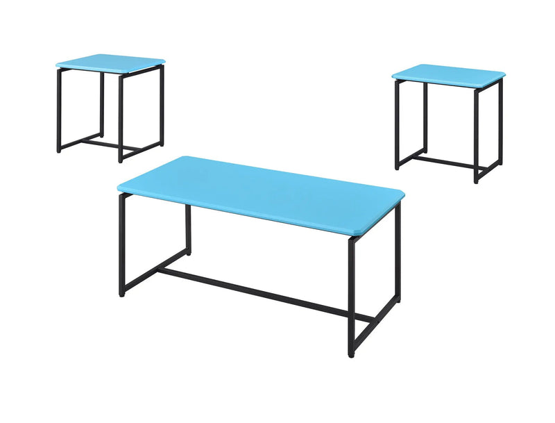 GT - 3 Piece Carbon Fiber Wrap Coffee Table And End Table (Set of 3) by Unique Piece Furniture