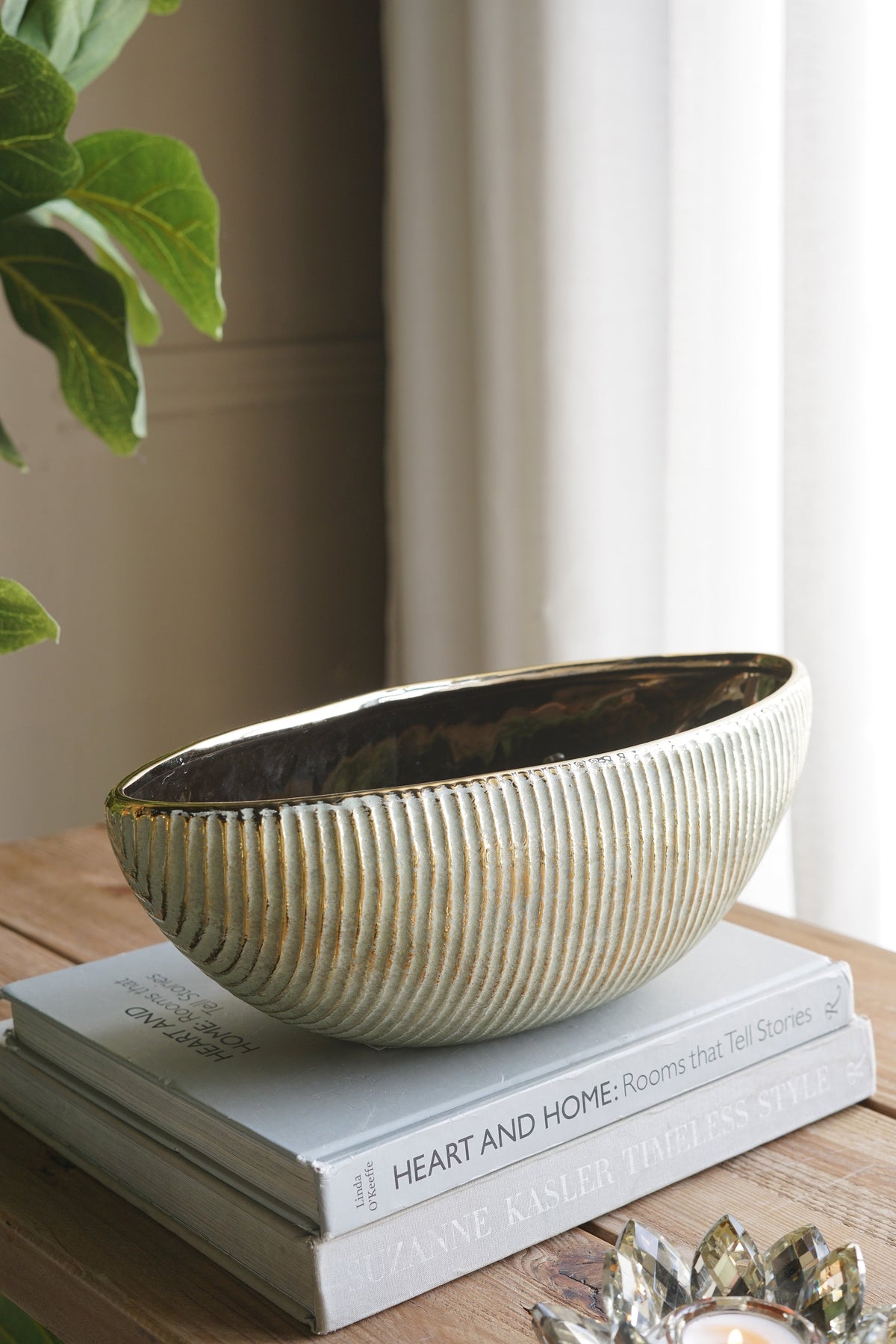 Ceramic Planter Bowl with Textured Finish, photo 7 of 8