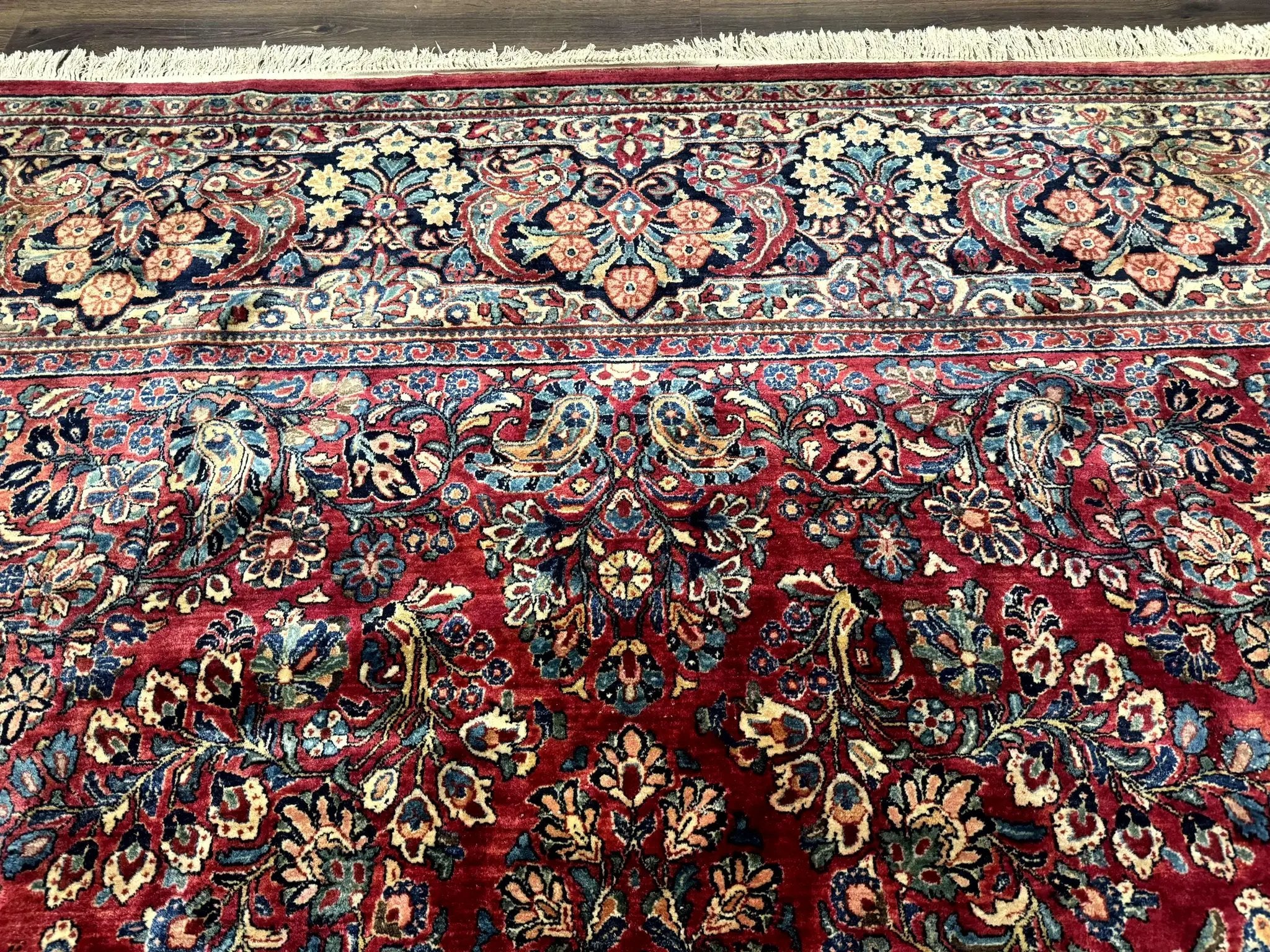Palace Size Antique Persian Sarouk Rug 12x18 by Jewel Rugs