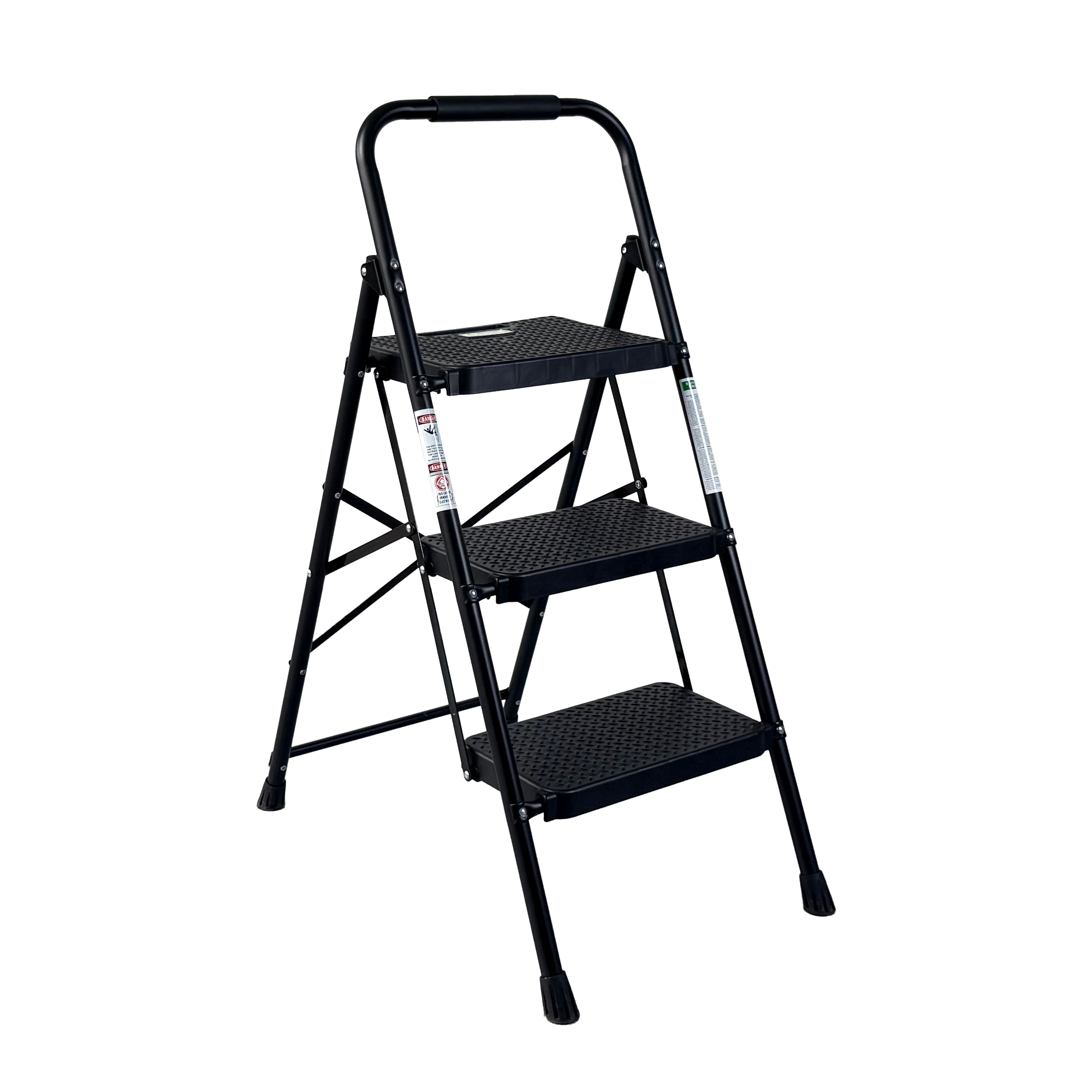 3 Step Ladder Folding Step Stool with Wide Anti-Slip Pedal by HouseOfZazla