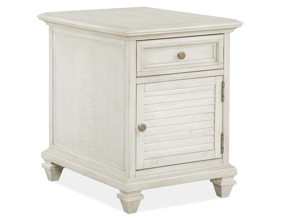 Newport - Chairside End Table - Alabaster
