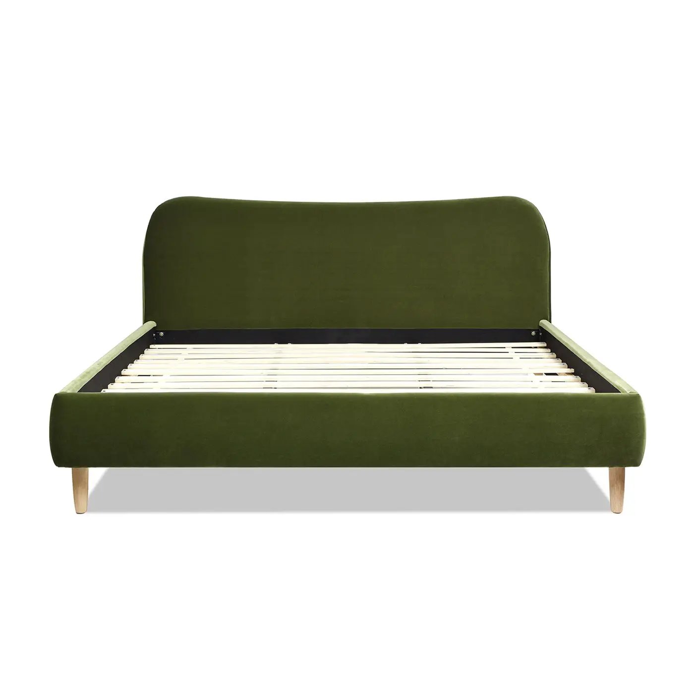 Roman - Curved Headboard Upholstered Platform Bed by Unique Piece Furniture