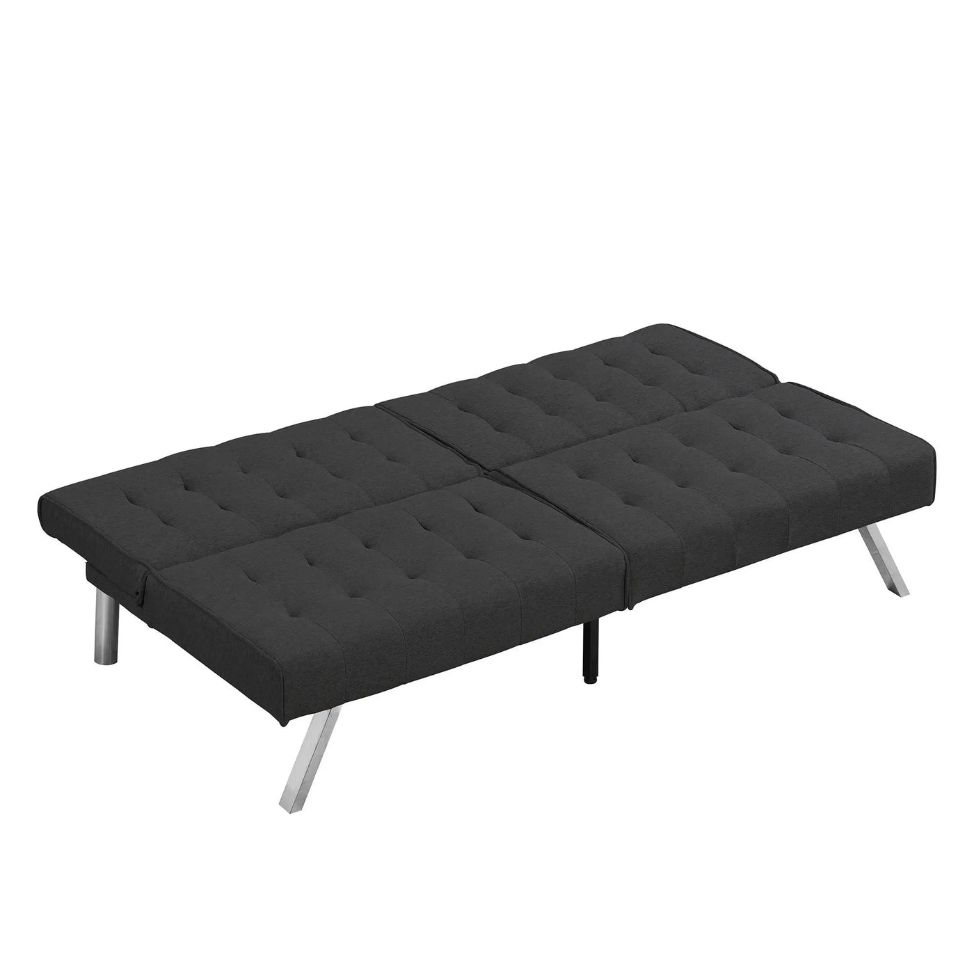 Modern Sofa Bed With Wood Frame And Stainless Legs by HouseOfZazla