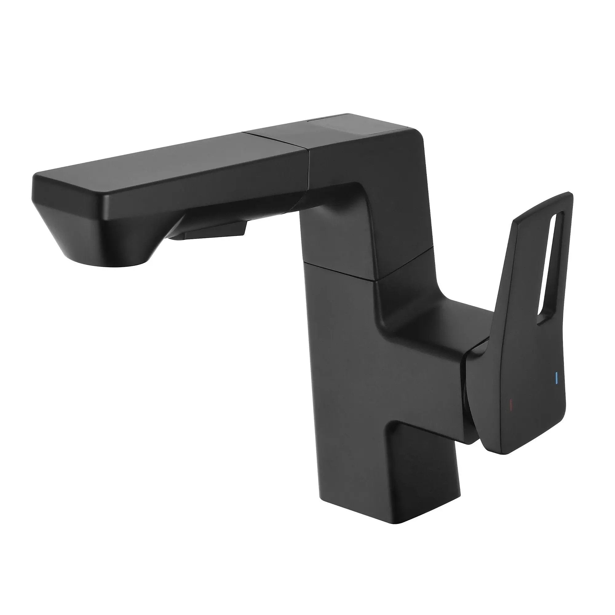 Modern Smart LED Bathroom Faucet With Temperature Digital Display And Pull Down Sprayer by HouseOfZazla