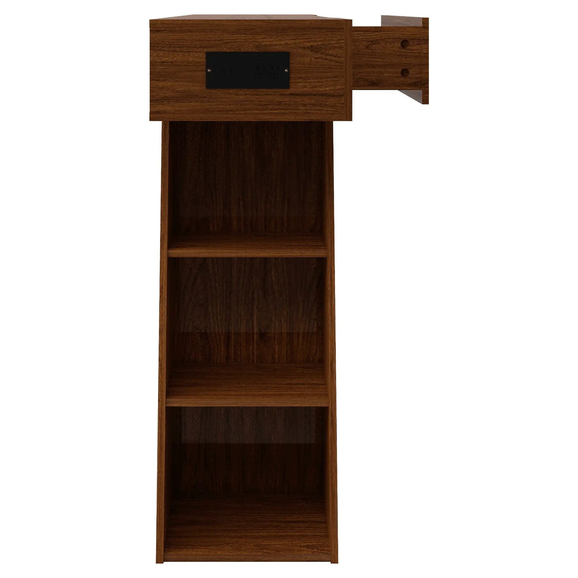 60 Inch Narrow Console Table with Built-in Power Outlet by HouseOfZazla
