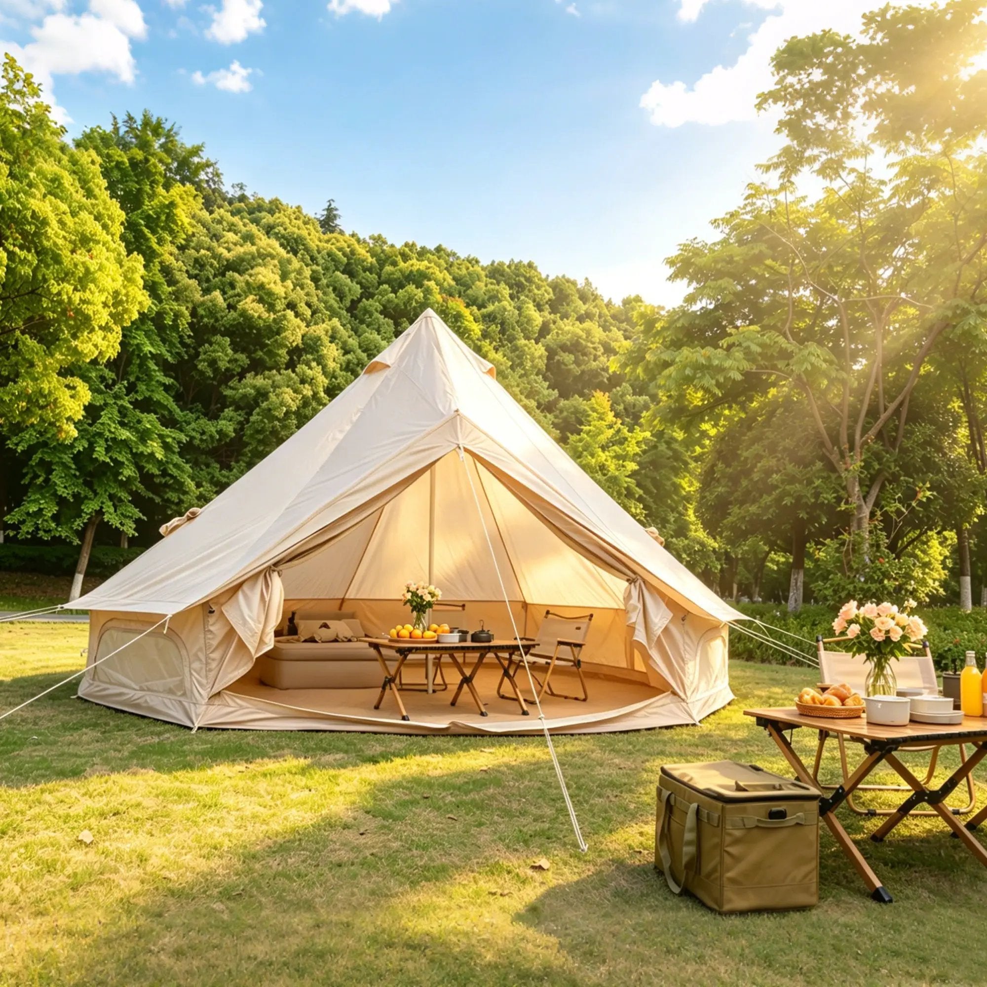 Oxford Bell Tent for Family Camping by HouseOfZazla