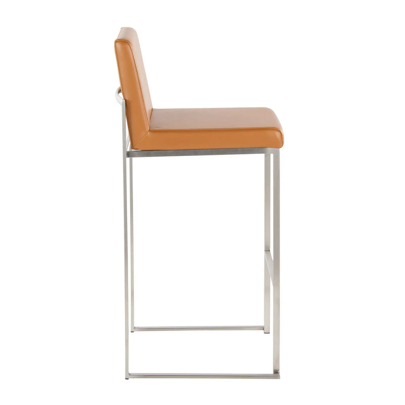 Fuji - Contemporary And Modern Elegance High Back Barstool by HouseOfZazla