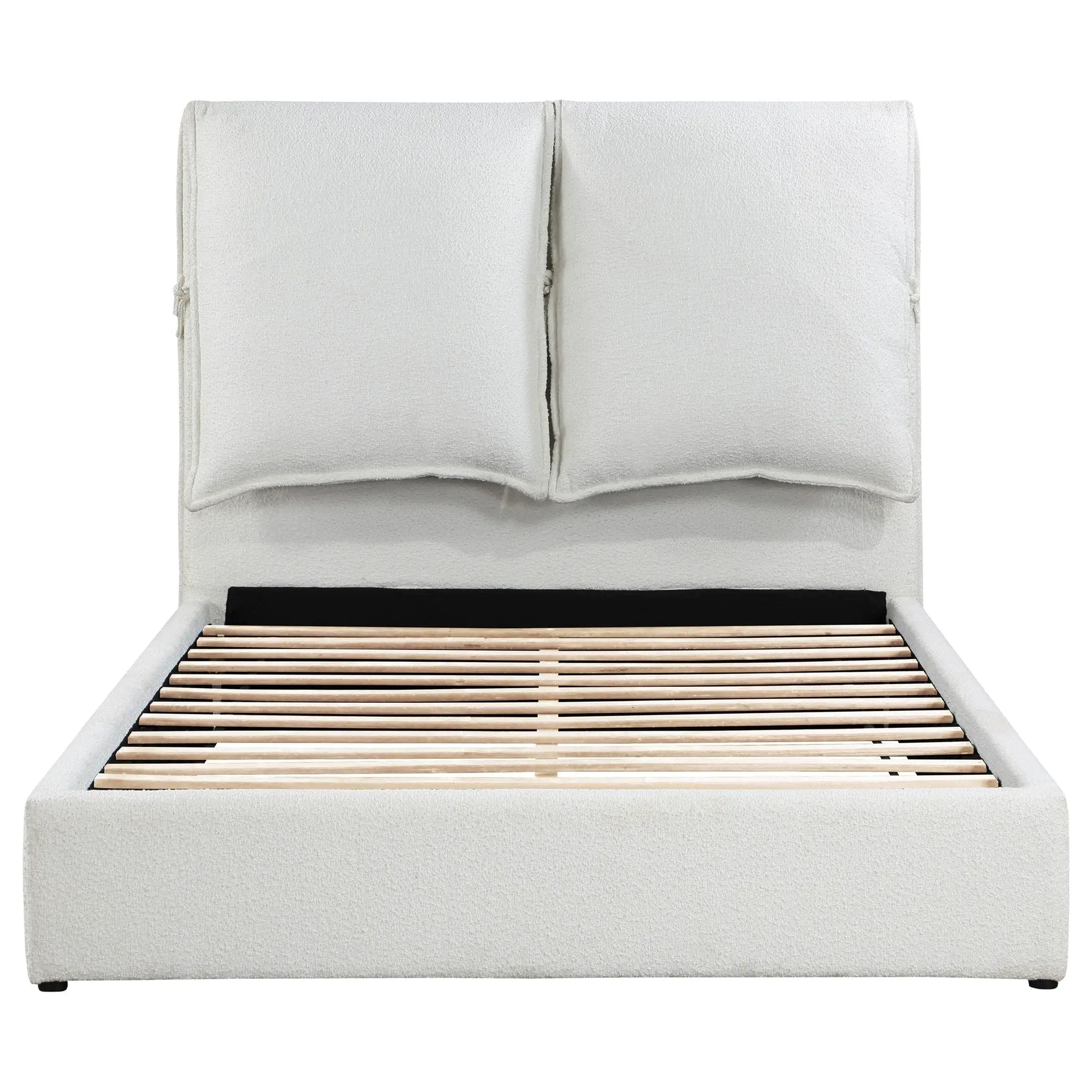 Gwendoline Upholstered Queen Panel Bed White by Unique Piece Furniture