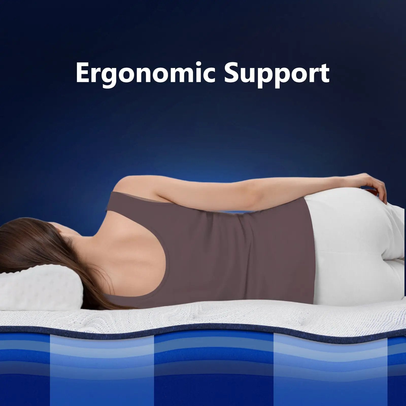 Bedstory Spine Align Pro 14" King Firm Cooling Hybrid Mattress by HouseOfZazla