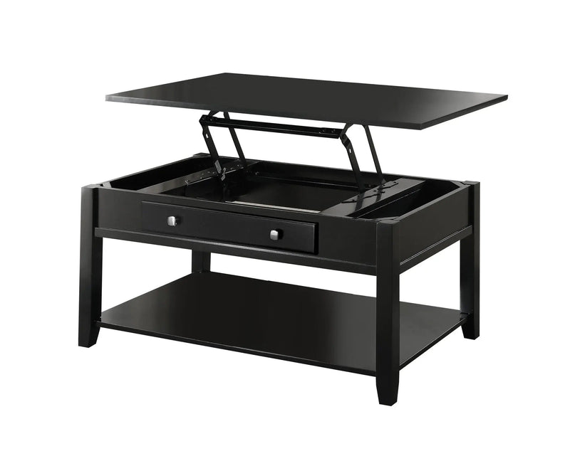 Malachi - Coffee Table With Lift Top - Black by HouseOfZazla