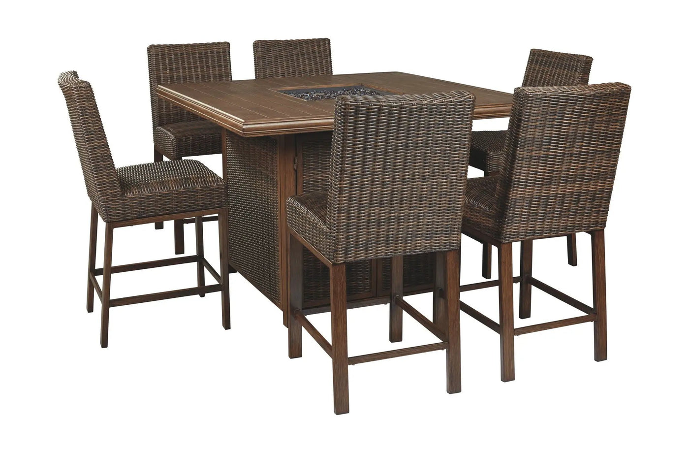 Paradise Trail - Outdoor Fire Pit Table Set by Unique Piece Furniture