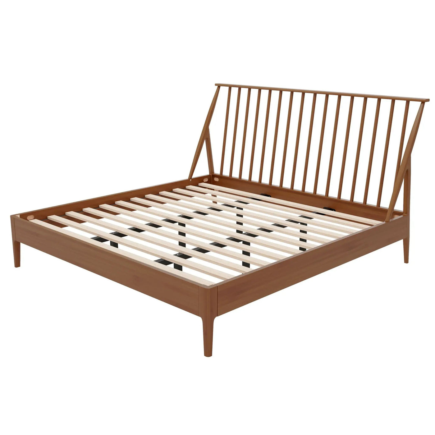 Bohemian Platform Bed With Tall Headboard by HouseOfZazla