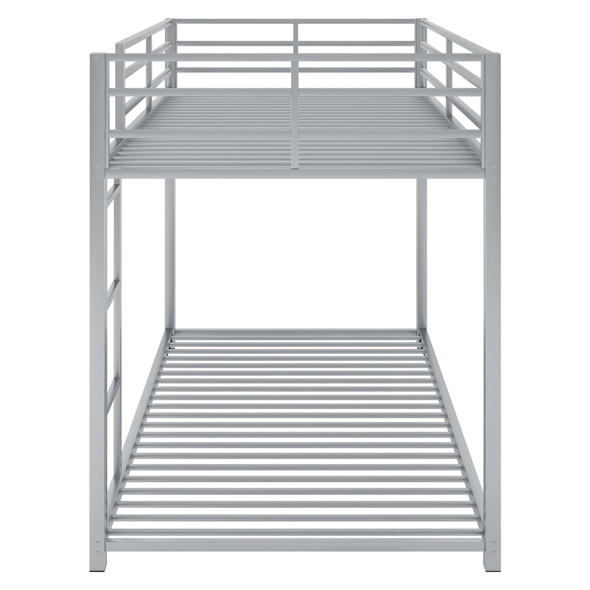 Metal Bunk Bed, Low Bunk Bed With Ladder, photo 17 of 21