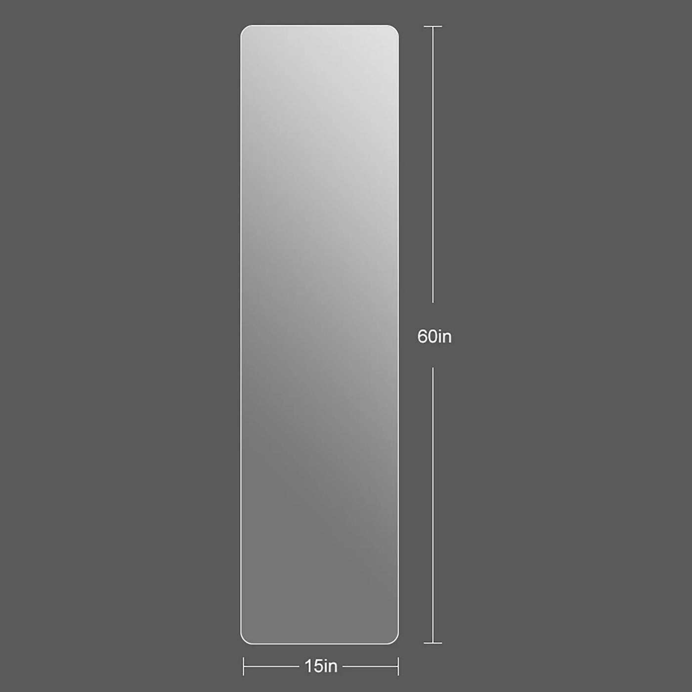 Full Body Round Corner Mirror For Living Room by HouseOfZazla