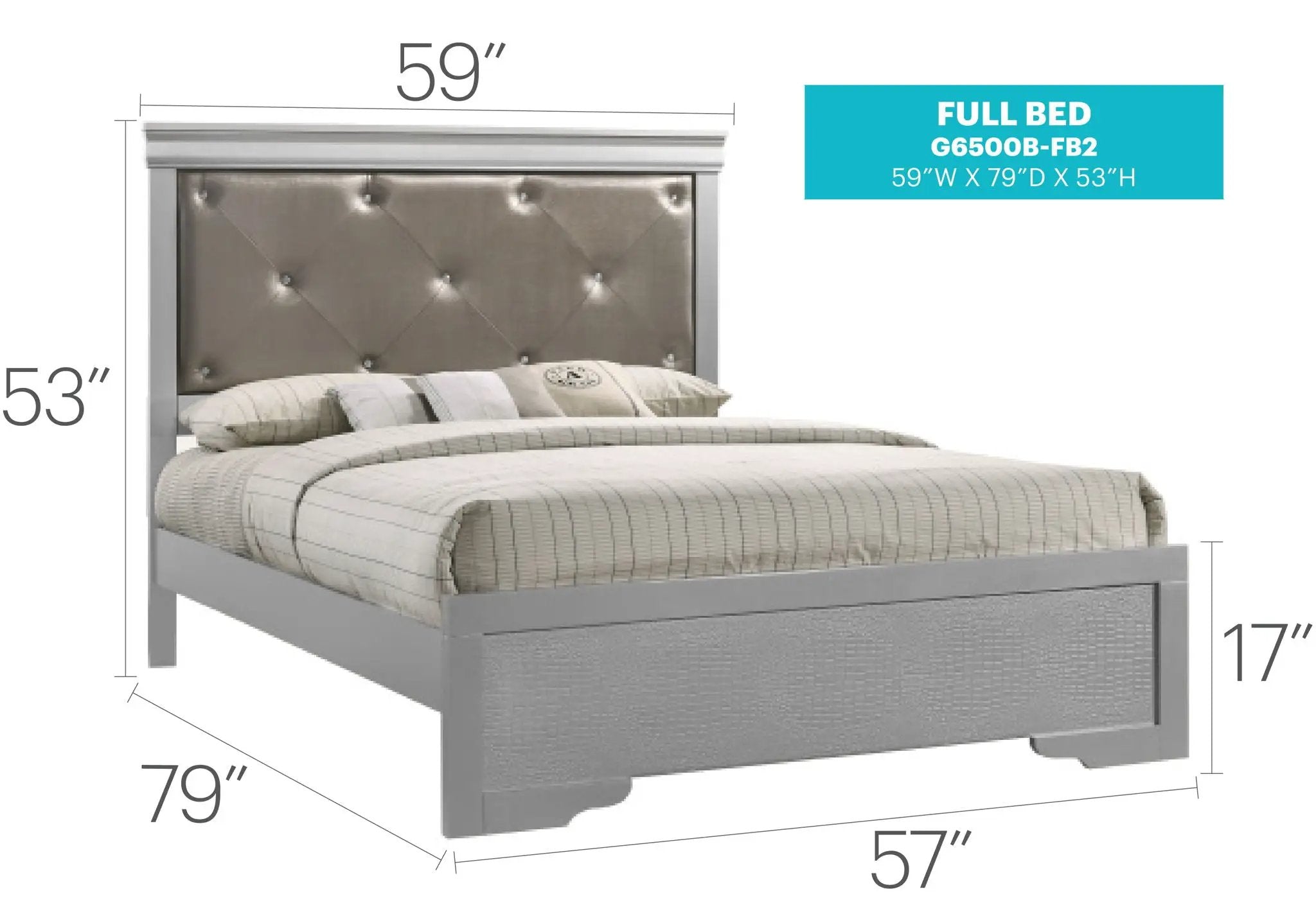 Chic Elegantly Designed Transitional Bed by HouseOfZazla
