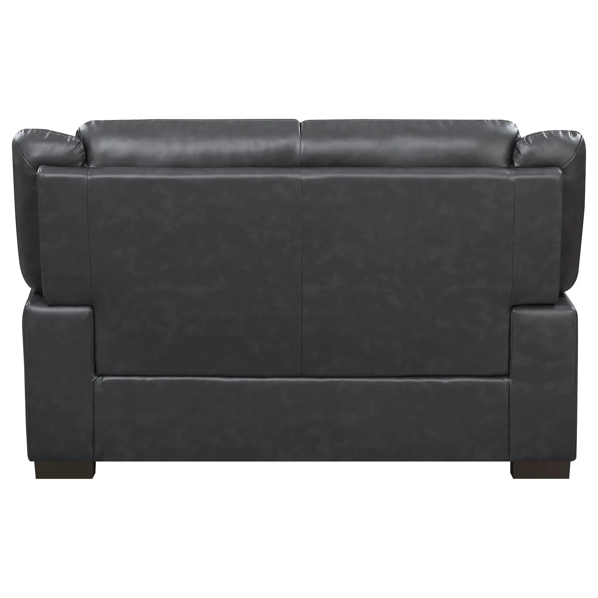 Arabella 2-piece Upholstered Padded Arm Sofa Set Grey by Unique Piece Furniture