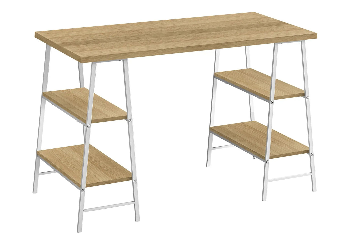 Computer Desk for Home Office with Storage Shelves by HouseOfZazla