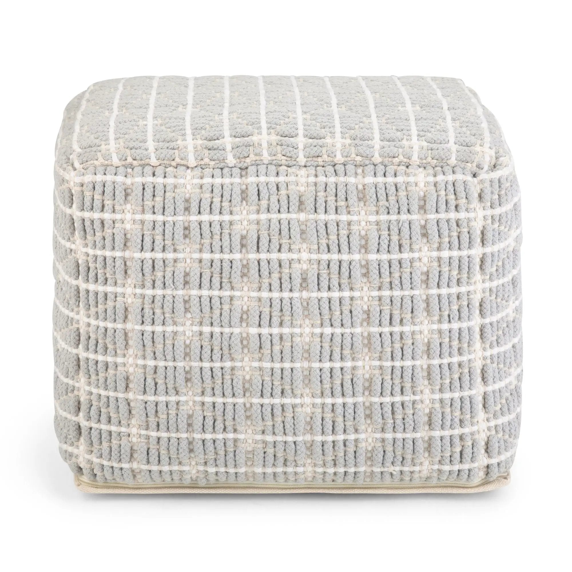 Noreen - Upholstered Square Pouf by HouseOfZazla