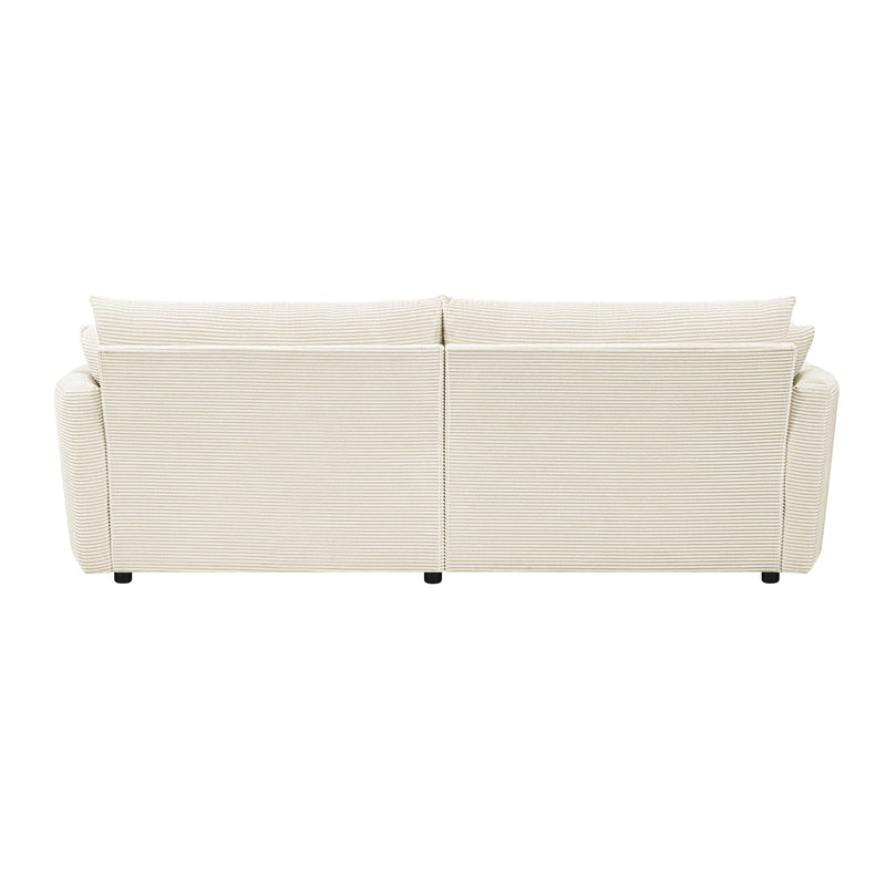 Oversized Double Chaise Lounge Sofa With USB Ports