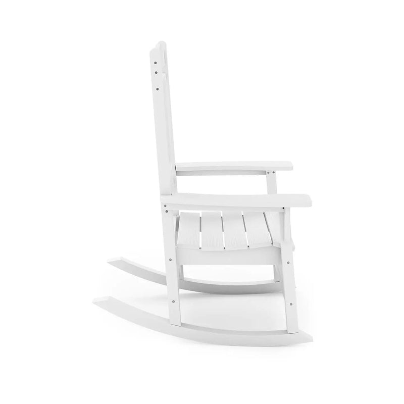 Traditional Porch Rocker Classic HDPE Poly Lumber For Porch, Patio, And Garden Comfort by Unique Piece Furniture