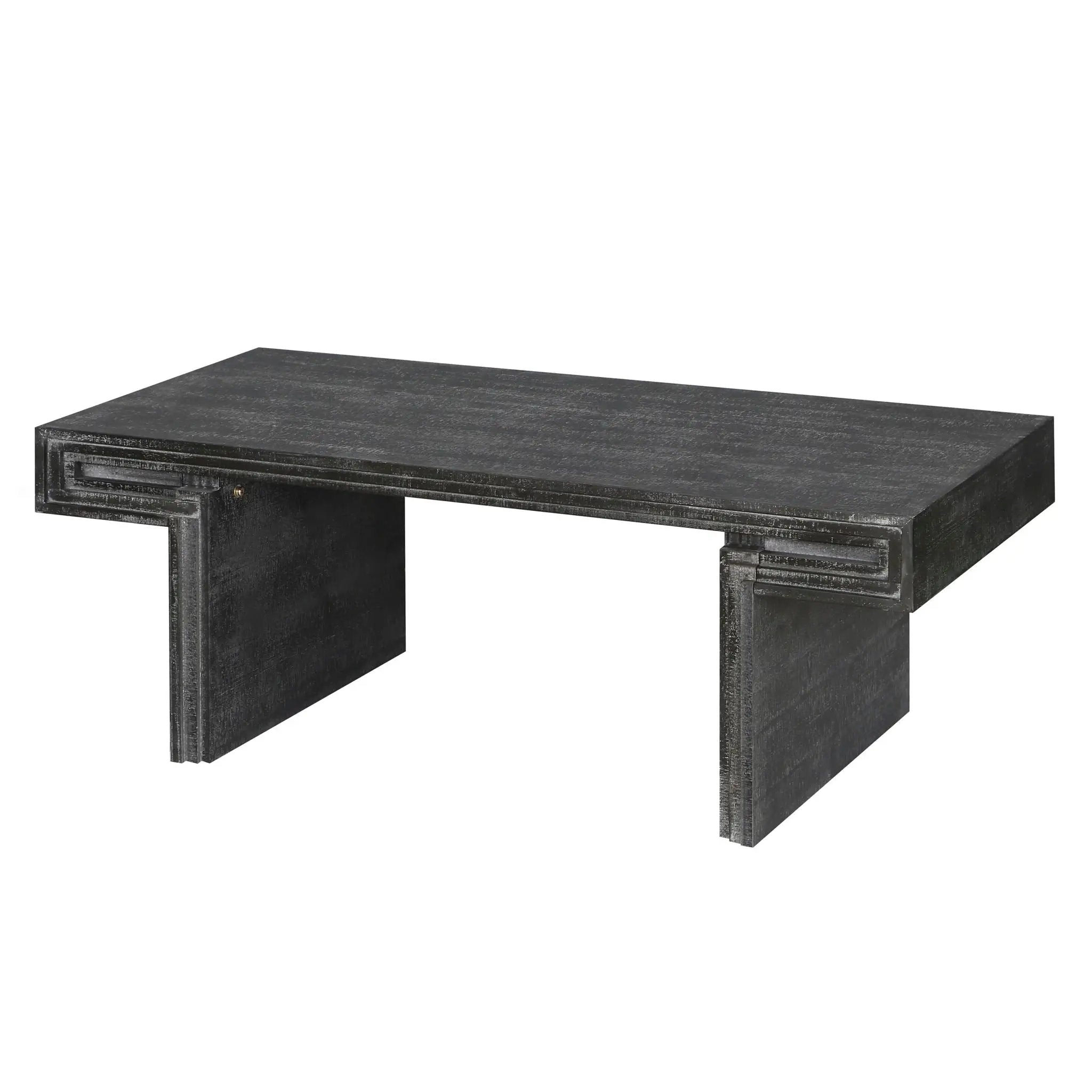 American Vintage Industrial Coffee Table, Double Tier Design by Unique Piece Furniture