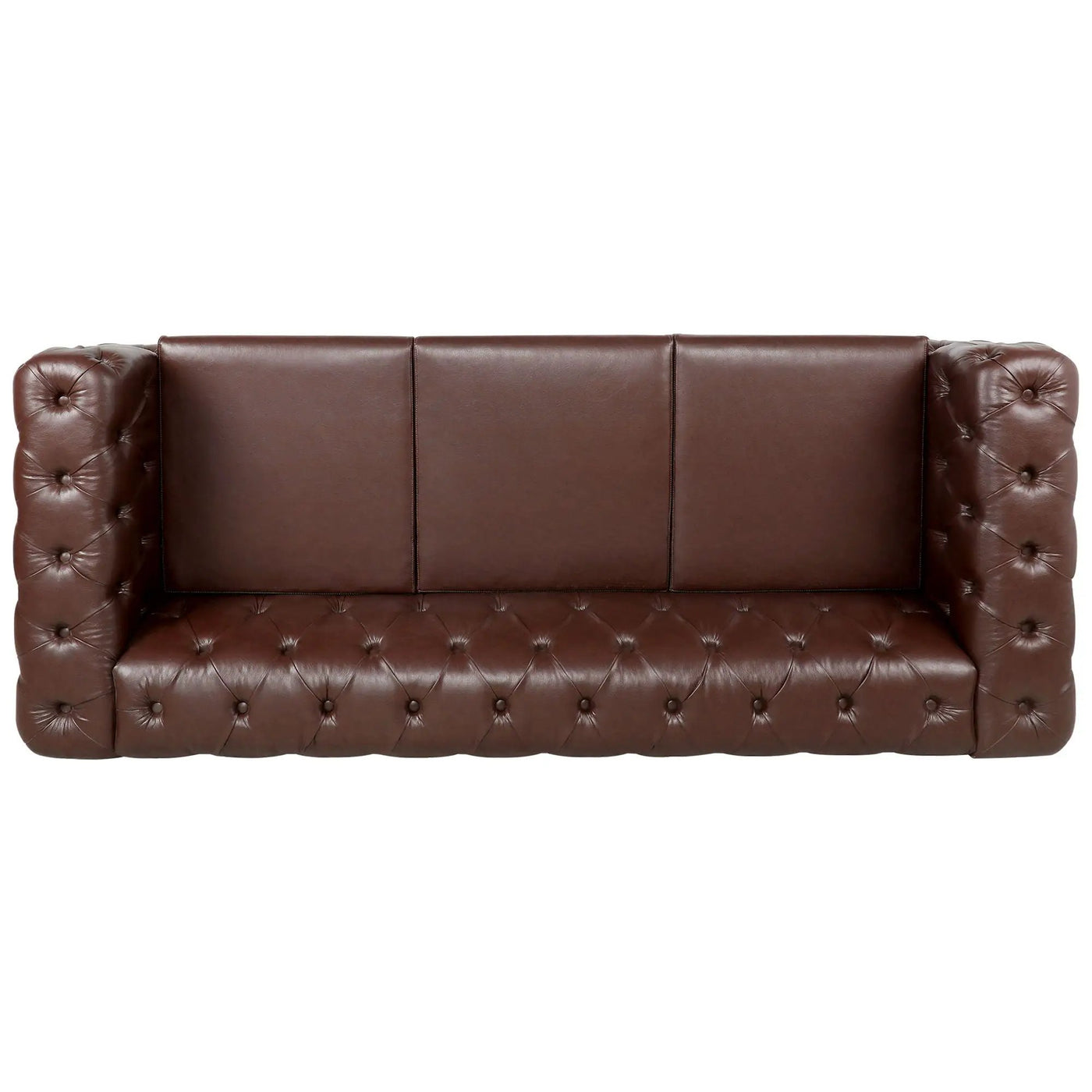 Square Arm Removable Cushion 3 Seater Sofa by HouseOfZazla