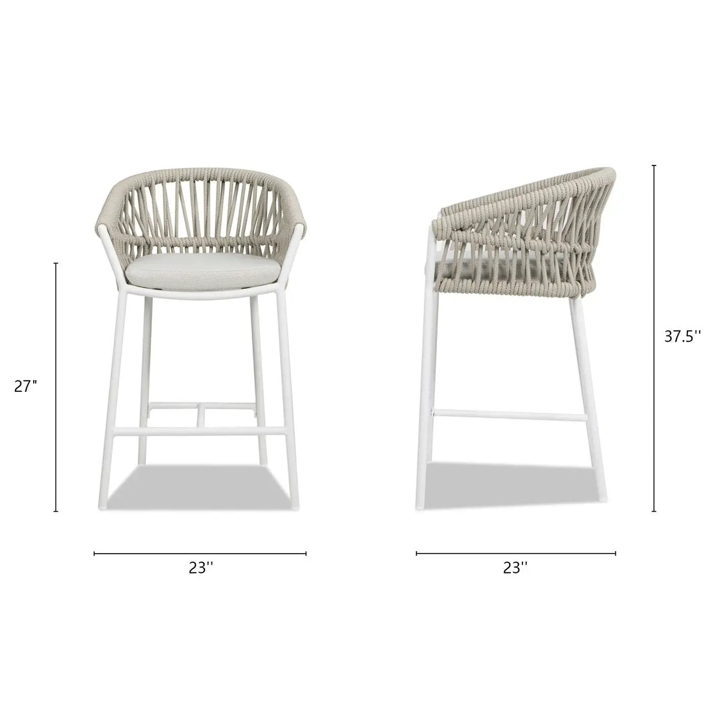 Maiden - Patio Counter Stool Sunproof Olefin (Set of 2) by HouseOfZazla